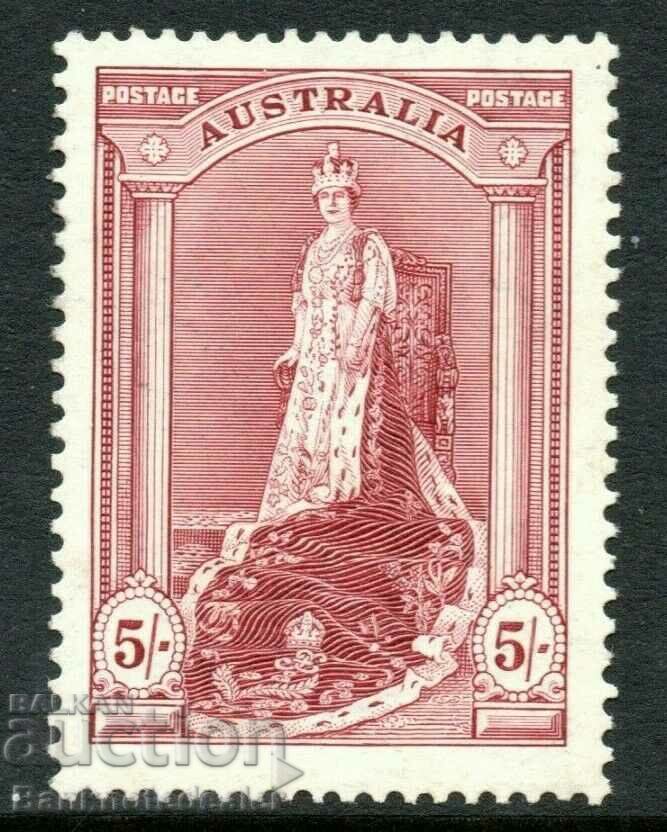 Australia 5 Claret 1937-49 SG 176 MLH Cat 22 GBP