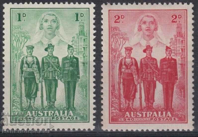 Australia KGVI 1940 Monetăria Forțelor Imperiale 2 SG196-7