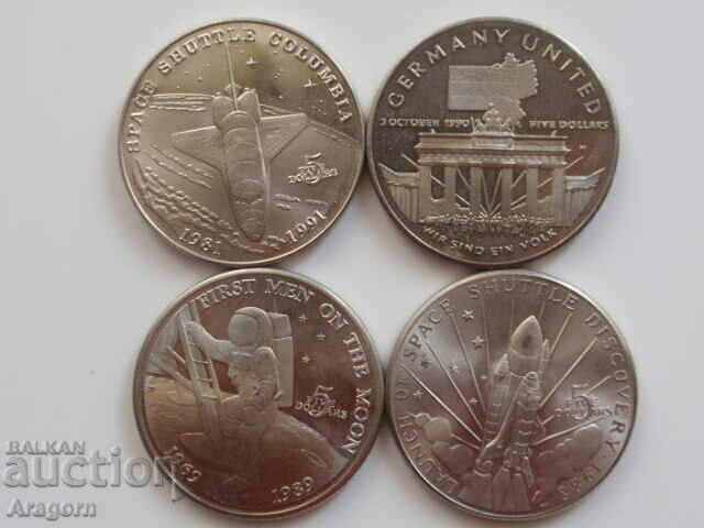 πολλά αναμνηστικά νομίσματα των Νήσων Μάρσαλ. νομίσματα Νησιά Μάρσαλ