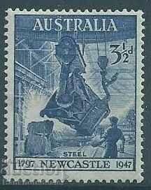 Australia 31/2 d GV1 1947 Newcastle MH