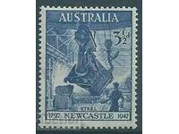 Australia 31/2 d GV1 1947 Newcastle MH
