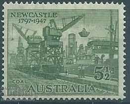 Australia 5 1/2 d GV1 1947 Newcastle MH