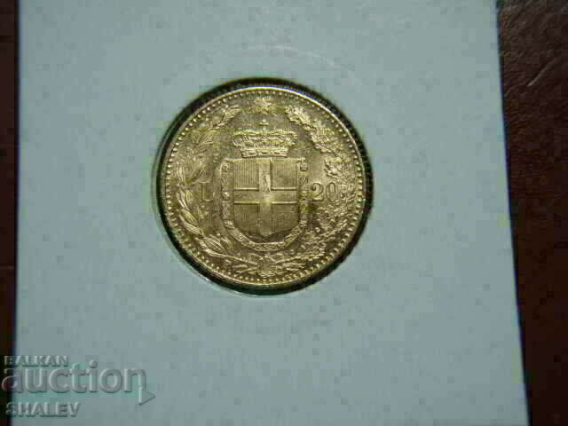 20 Lire 1890 Italy /20 лири Италия/ (RARE !) /1 - AU (злато)