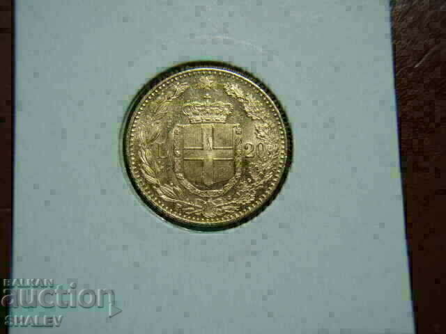 20 Lire 1890 Italy /20 Lire Italy/ (RARE !) /1 - AU (gold)