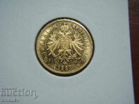 20 Franci / 8 Florin 1882 Austria (Austria) - AU (aur)