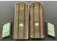 32459 Bulgaria epaulets and buttonholes major Construction troops 60th