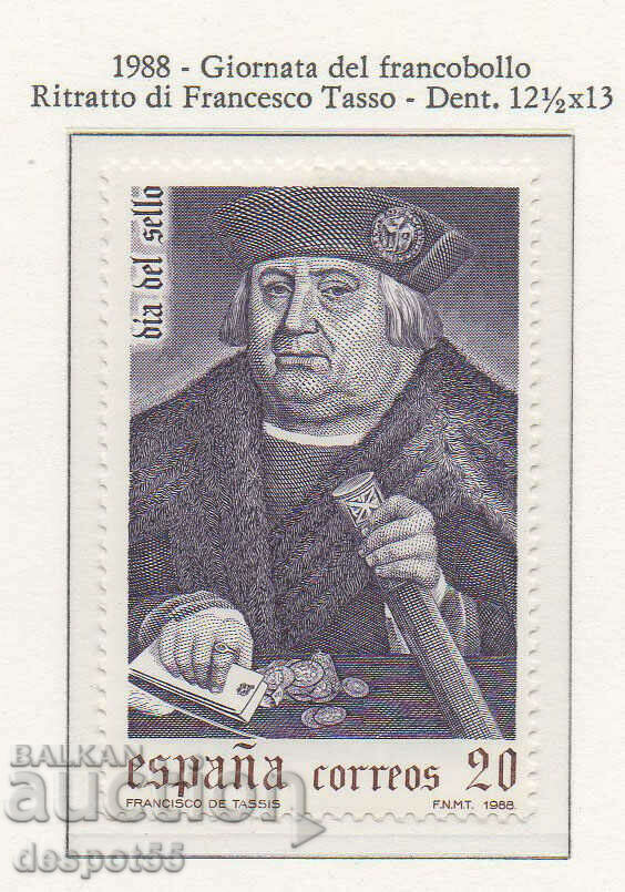 1988. Ισπανία. Ημέρα γραμματοσήμων.