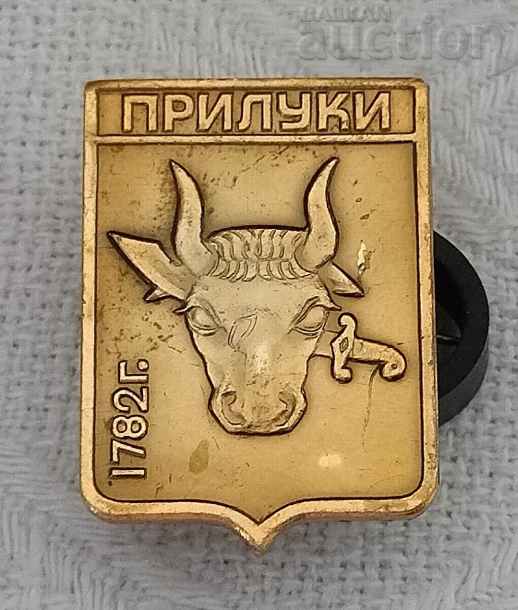 PRILUKI UKRAINIAN COW BADGE