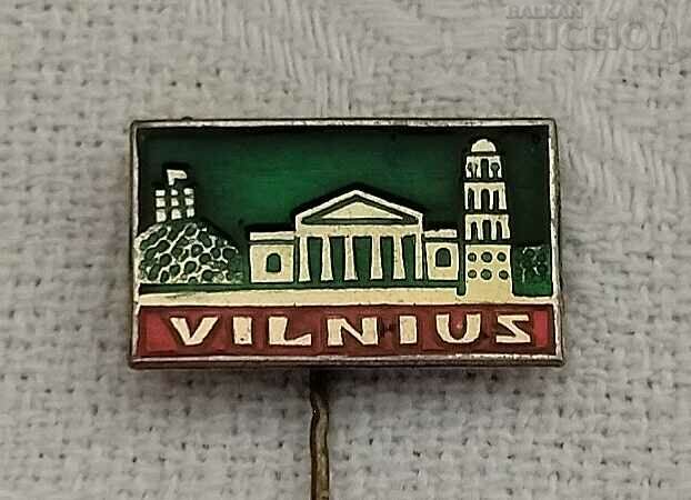 VILNIUS LITHUANIA BADGE //