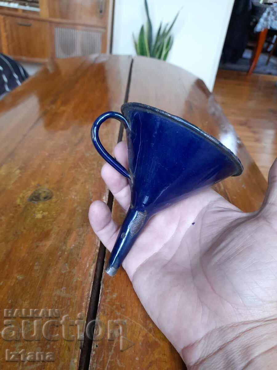 Old enamel funnel with price 16.00 BGN | € 8.18