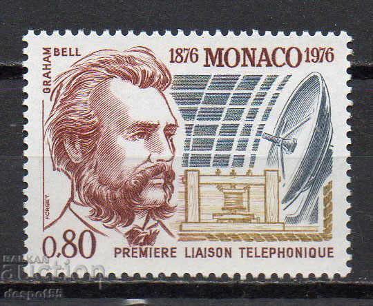 1976. Монако. 100 г. от откриването на телефона.