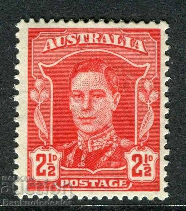 AUSTRALIA; 1942 early GVI issue Mint hinged 2.5d