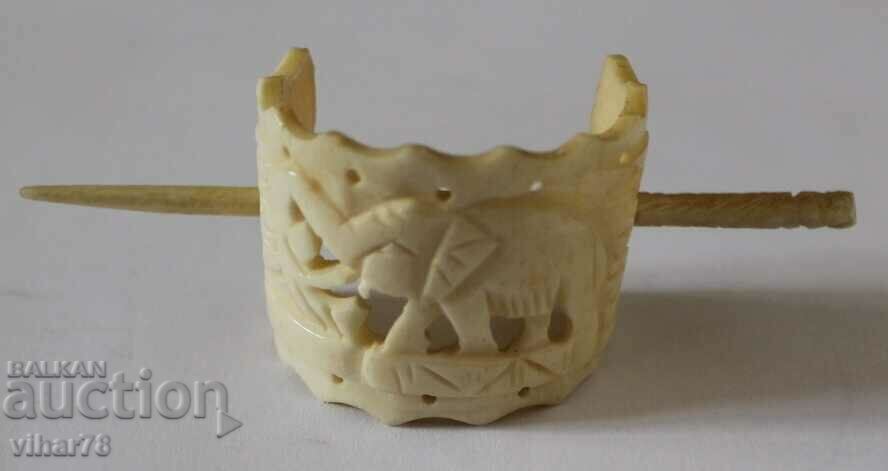 Old ivory hairpin - 7 Old ivory hairpin - 7