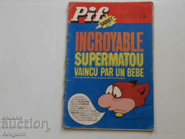 "Pif Gadget" 352 with "Rahan" (read description), Pif, Rahan