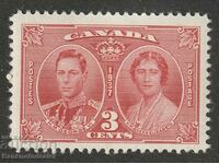 ΚΑΝΑΔΑΣ 3 cents 1937 CORONATION SG356 MH