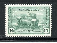 Καναδάς 1942-48 War Effort 14c. Θαμπό πράσινο SG385 MH