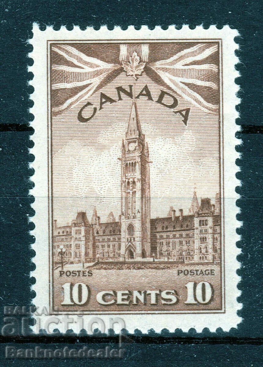 Καναδάς 10 σεντ SG383 1942-48 Γάτα £ 14 χιλιοστά