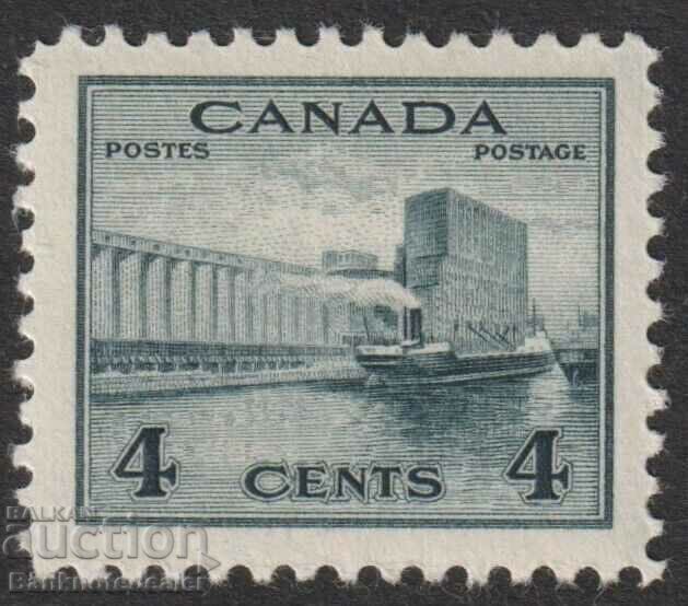 CANADA 1942-48 4c Monetărie montată