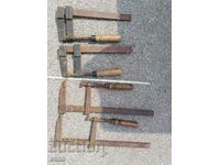 4 CARPENTRY CLAMPS, clamps