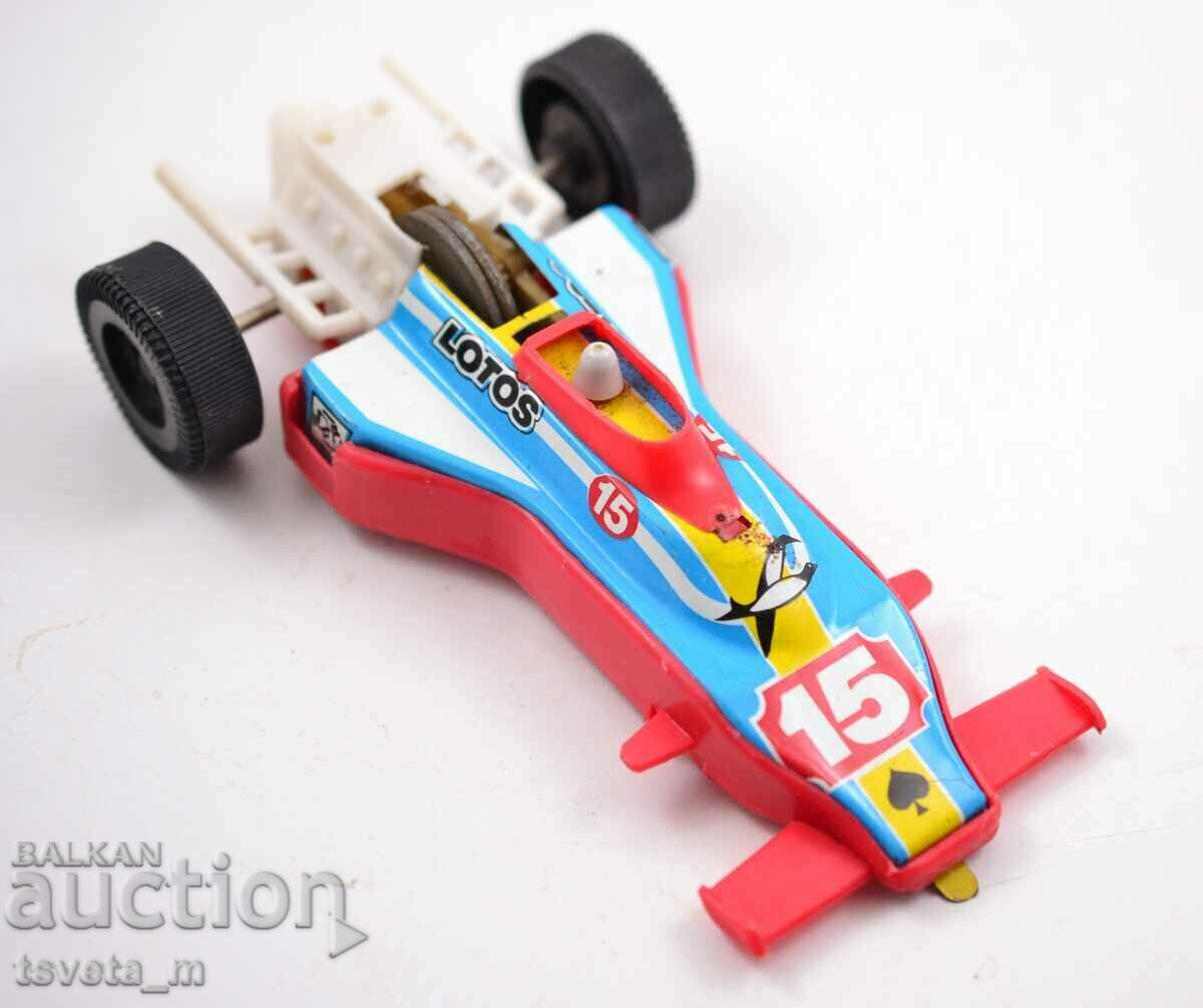 Racing car with flywheel, plastic, toys, soc