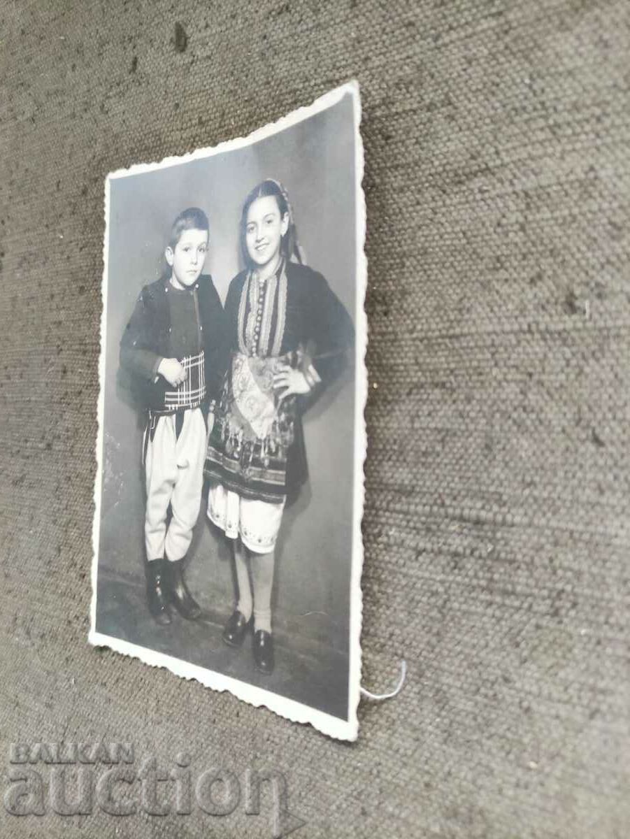 Girl and boy in Krakra costume photo Girl and boy in Krakra costume photo