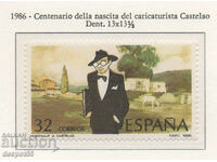 1986. Spain. 100 years since the birth of Alfonso Castelao.