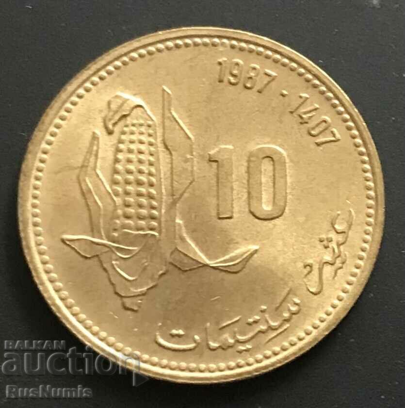 Μαρόκο. 10 σεντς 1987 FAO. UNC.