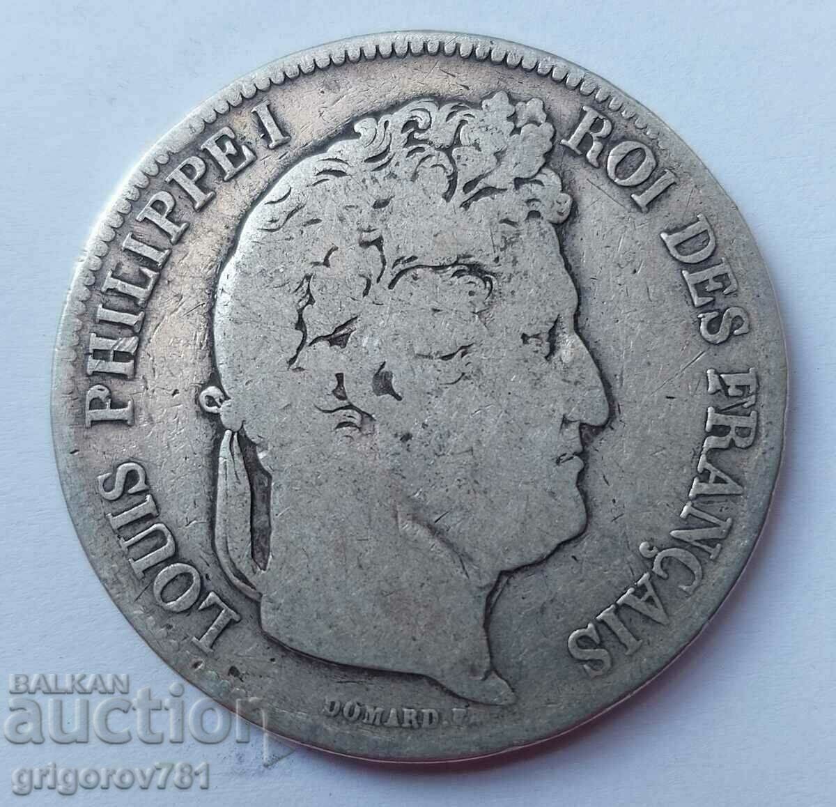 Ασημένιο 5 φράγκα Γαλλία 1842 BB Louis Philippe ασημένιο νόμισμα # 6 με τιμή € 34.26 | 67.01 BGN