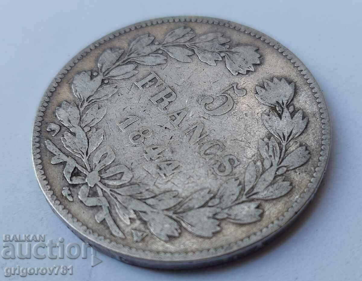 Δημοπρασία Ασημένιο 5 φράγκα Γαλλία 1844 W Louis Philippe ασημένιο νόμισμα # 8 Δημοπρασία Ασημένιο 5 φράγκα Γαλλία 1844 W Louis Philippe ασημένιο νόμισμα # 8