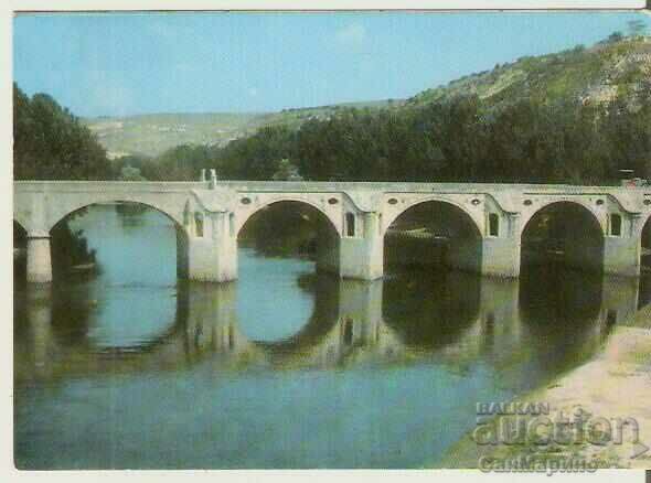 Card Bulgaria Byala Rusensko The bridge on the Yantra river *