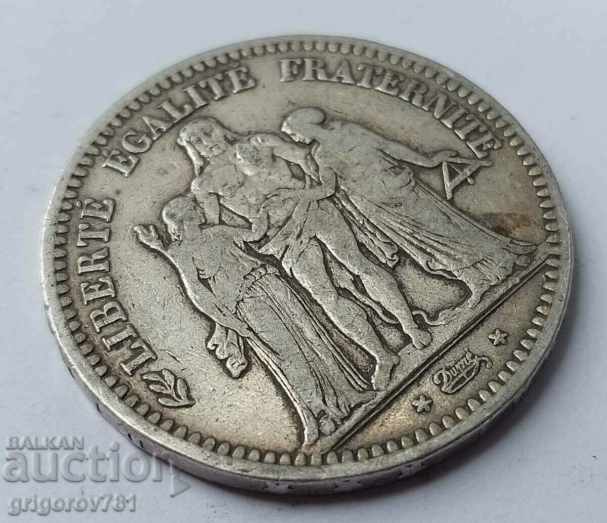 5 franci argint Franța 1849 O monedă de argint # 13 - 6 5 franci argint Franța 1849 O monedă de argint # 13 - 6