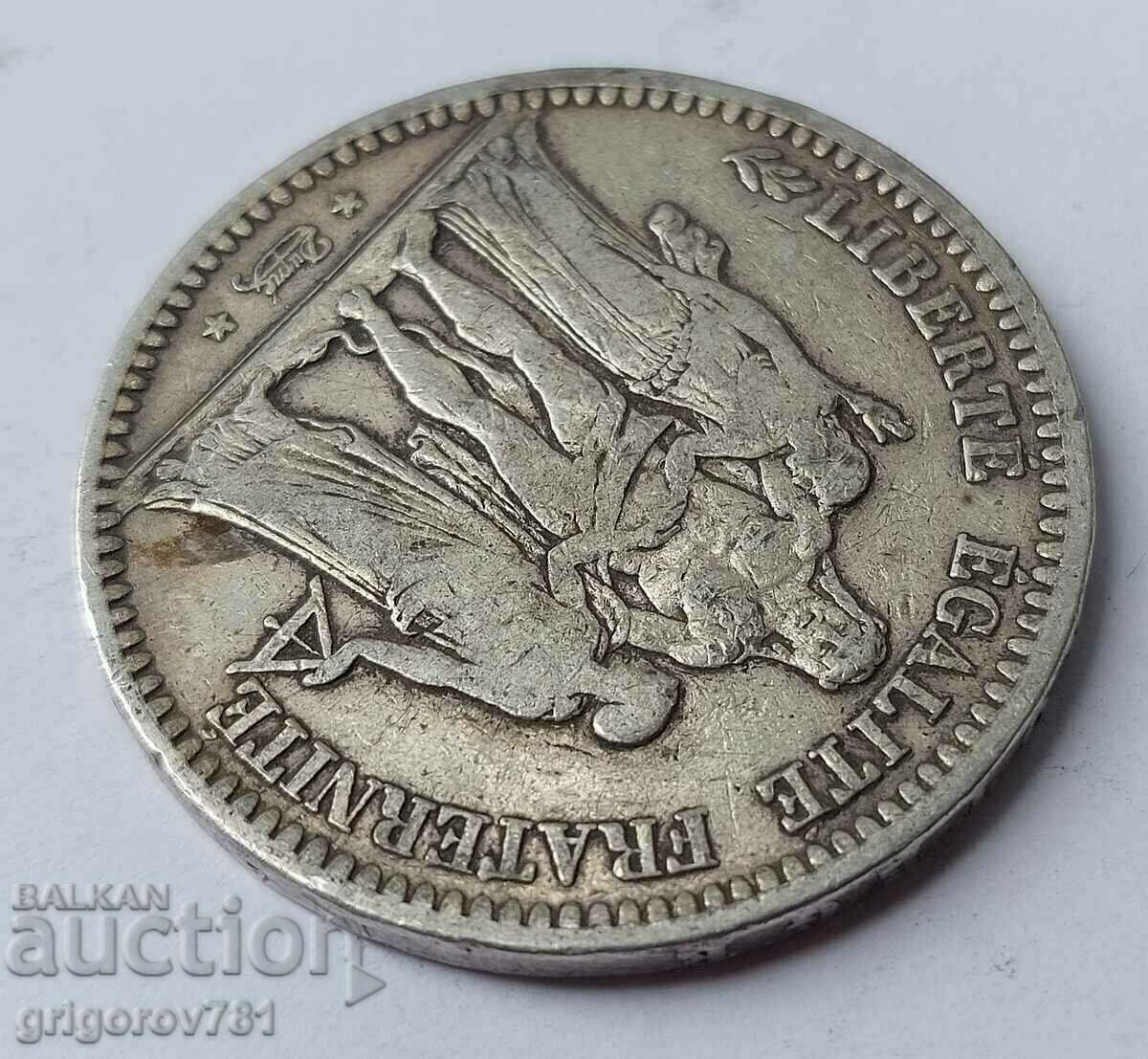 5 franci argint Franța 1849 O monedă de argint # 13 - 7 5 franci argint Franța 1849 O monedă de argint # 13 - 7