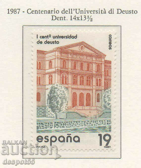 1987. Spania. 100 de ani de la Universitatea din Deusto.