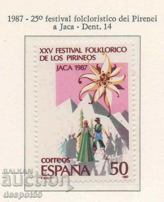 1987. Spania. 25 de ani la Festivalul de Folclor din Pirinei.