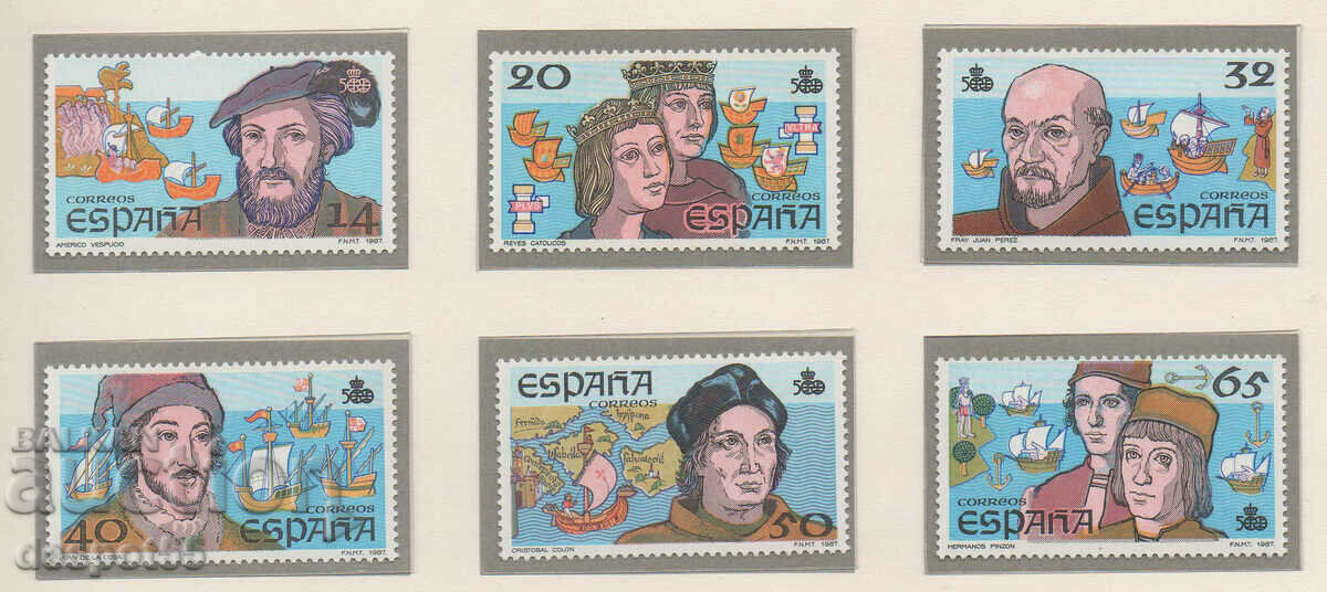 1987. Spain. 500th anniversary of the discovery of America.