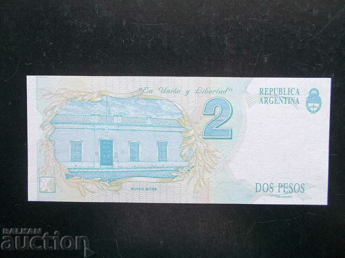 ARGENTINA, 2 pesos, 1993, UNC with price 16.19 BGN | € 8.28 ARGENTINA, 2 pesos, 1993, UNC with price 16.19 BGN | € 8.28