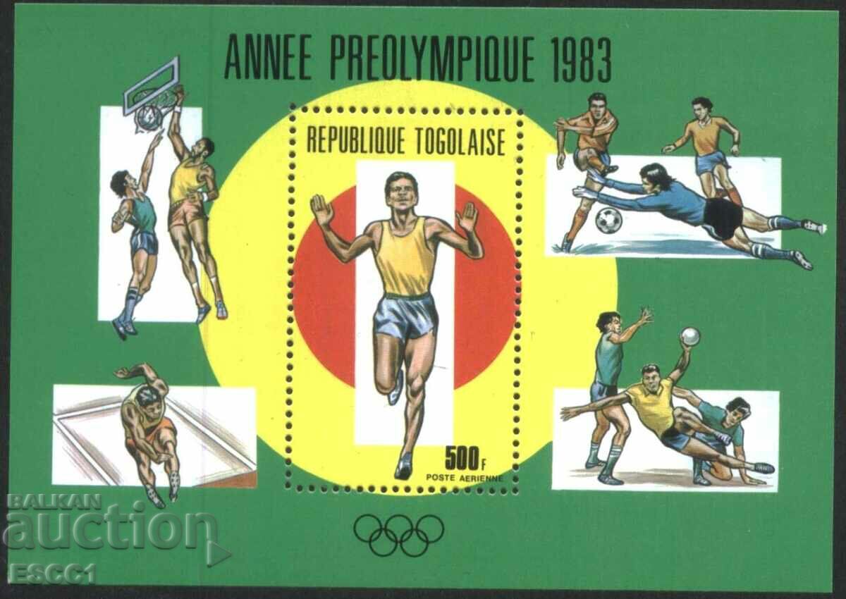 Pure Olympic Olympic 1983 block from Togo