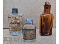 Lot of three old small bottles