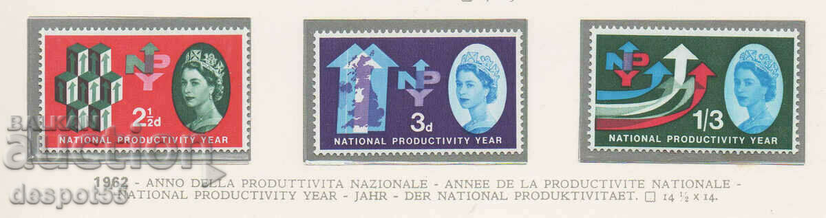 1962 Great Britain. Year of national productivity