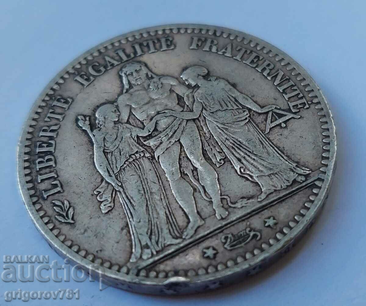 Δημοπρασία Ασημένιο 5 φράγκα Γαλλία 1875 ασημένιο νόμισμα # 16 Δημοπρασία Ασημένιο 5 φράγκα Γαλλία 1875 ασημένιο νόμισμα # 16