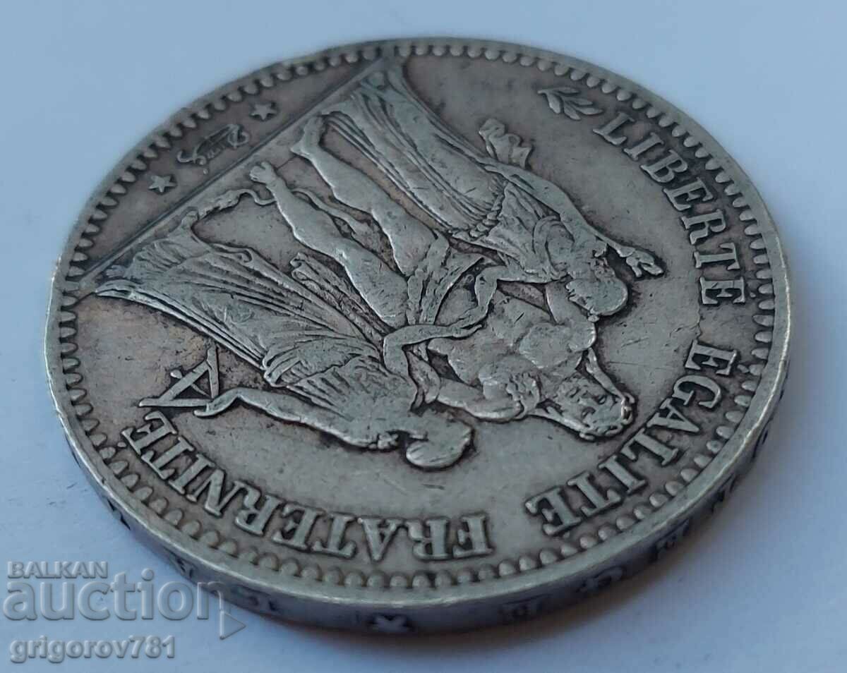 Παράδοση Ασημένιο 5 φράγκα Γαλλία 1875 ασημένιο νόμισμα # 16 Παράδοση Ασημένιο 5 φράγκα Γαλλία 1875 ασημένιο νόμισμα # 16
