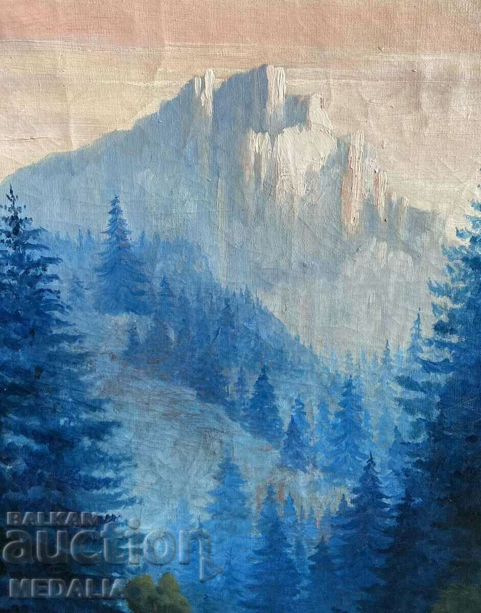 Hristo Lozev - "Mountain Landscape" - oil paints - signed - 1924 with price € 1500.00 | 2933.75 BGN Hristo Lozev - "Mountain Landscape" - oil paints - signed - 1924 with price € 1500.00 | 2933.75 BGN