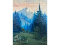 Христо Лозев-“Планински пейзаж”-маслени бои-подписан-1924 г.