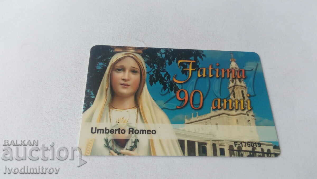 Карта Fatima 90 anni Umberto Romeo