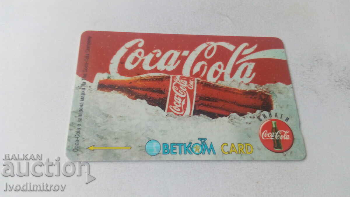 Carte de apel BETKOM Coca-Cola 5 UNITATE 100 impulsuri