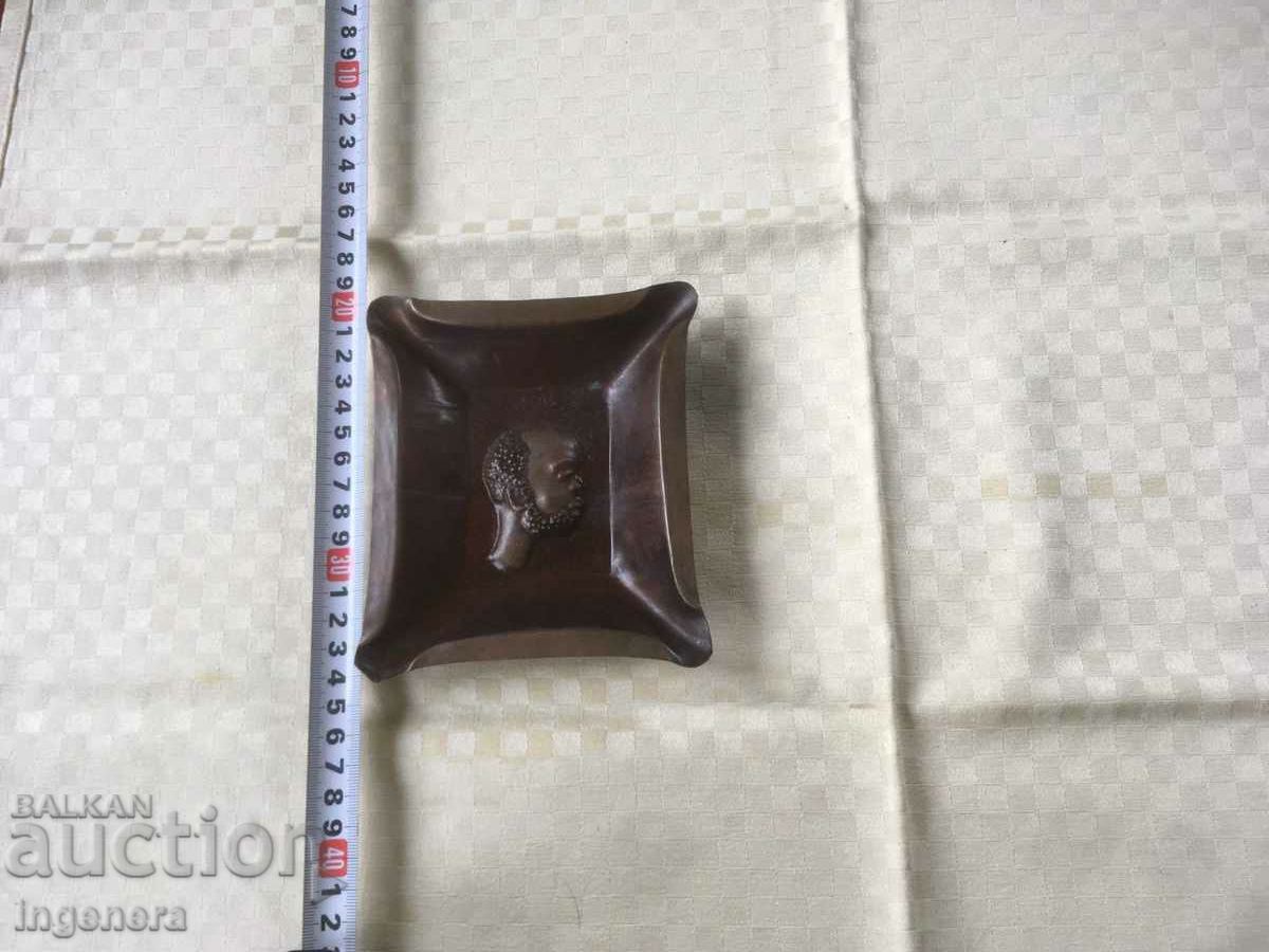 Auction ASHTRAY BRASS PRINT ORNAMENT-90 GR Auction ASHTRAY BRASS PRINT ORNAMENT-90 GR