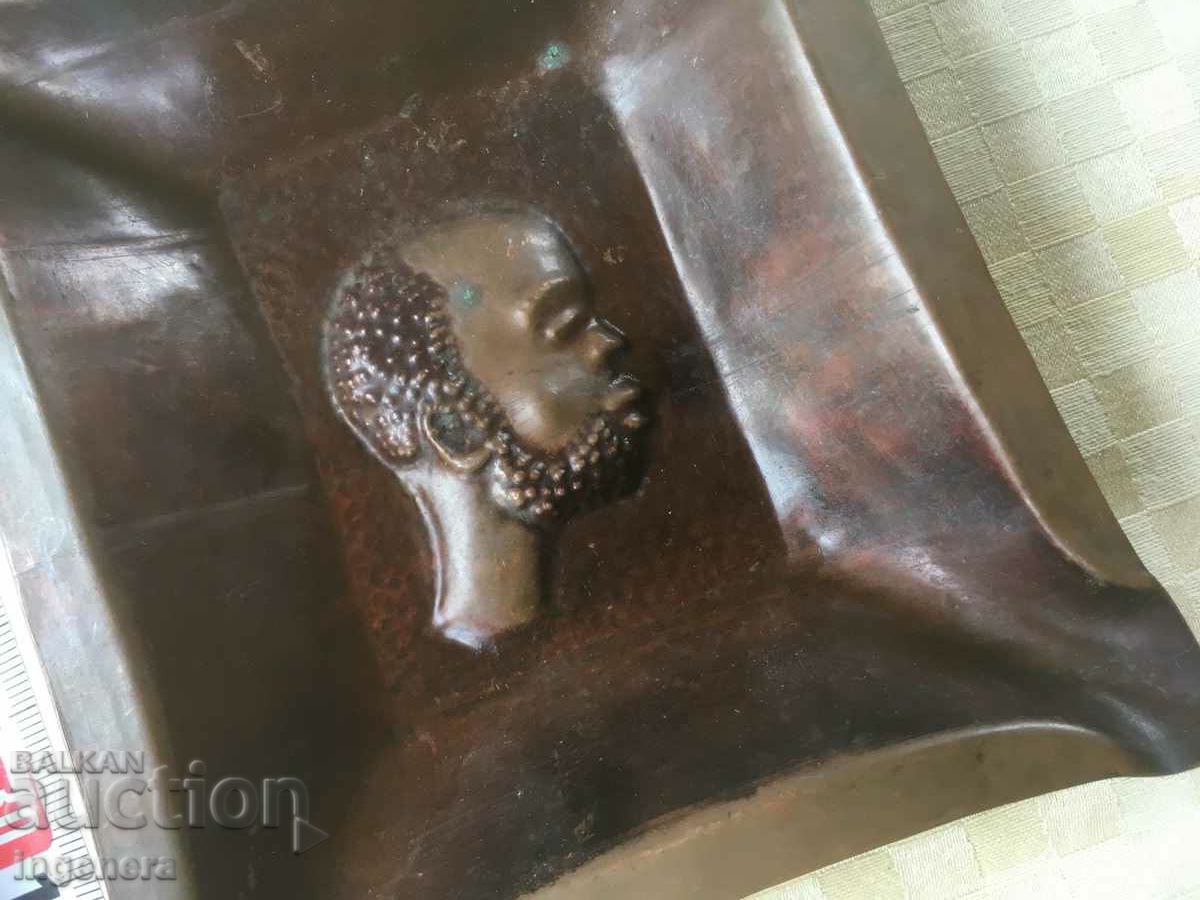 ASHTRAY BRASS PRINT ORNAMENT-90 GR - 5 ASHTRAY BRASS PRINT ORNAMENT-90 GR - 5