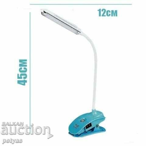 Rechargeable lamp for reading and camping with clip YJ-5868 with price 12.00 BGN | € 6.14