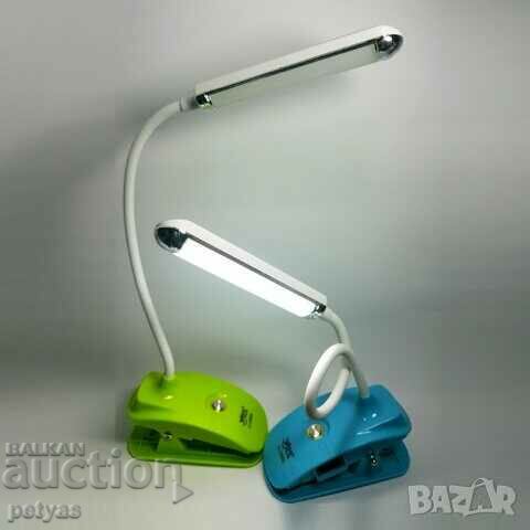 Rechargeable lamp for reading and camping with clip YJ-5868