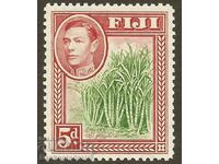 FIJI 1938-55 SG259 galben-verde și stacojiu LMM
